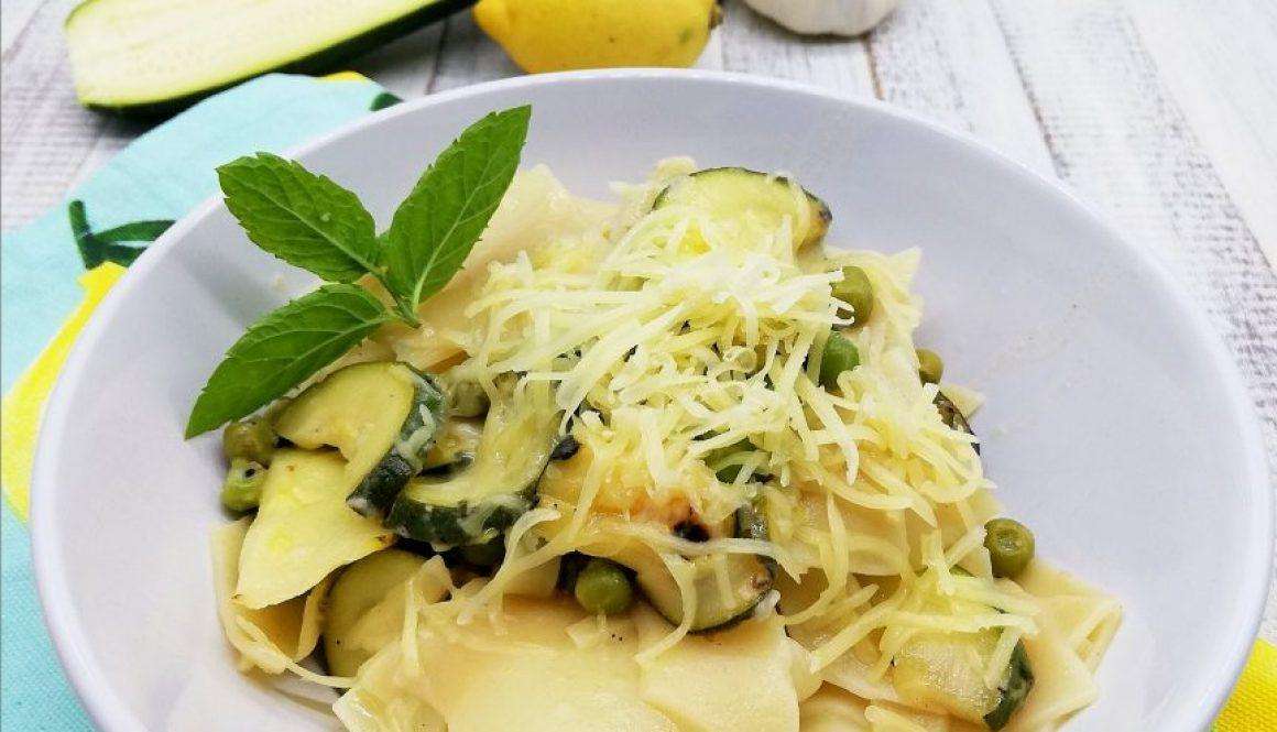 Courgette, Lemon and Pea Pasta